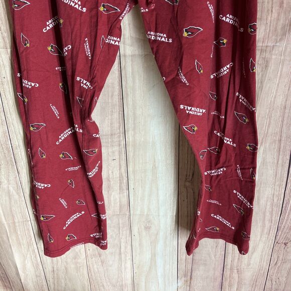 NFL Team Apparel Arizona Cardinals Mens XL Red Pajama Sleep Pants - Picture 3 of 8